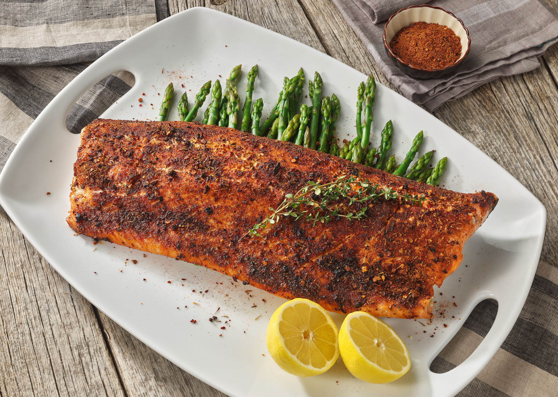 Spicy BBQ Rub Salmon