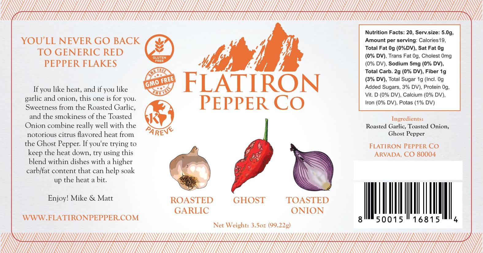 5 Bundle - Ghost Pepper - Roasted Garlic - Toasted Onion