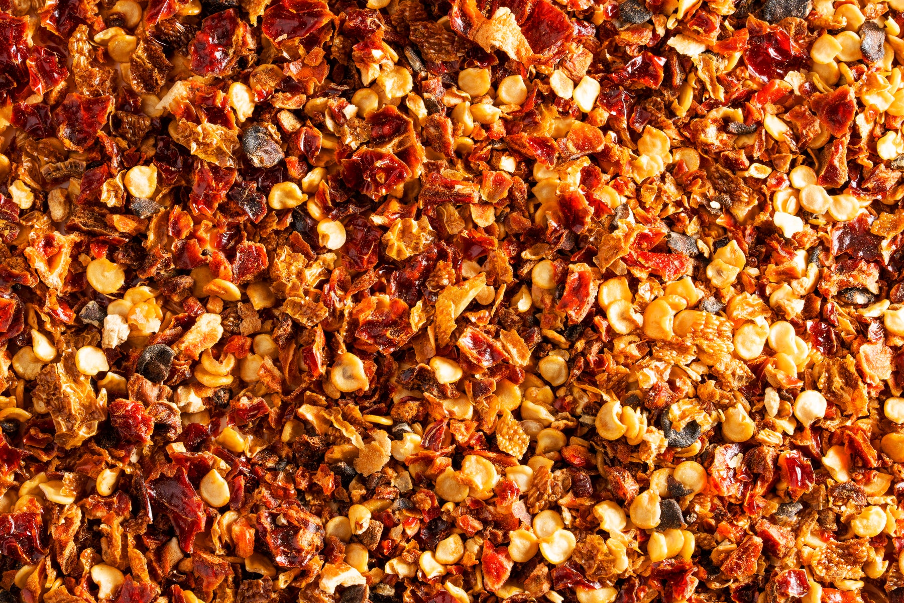 close up pepper flakes