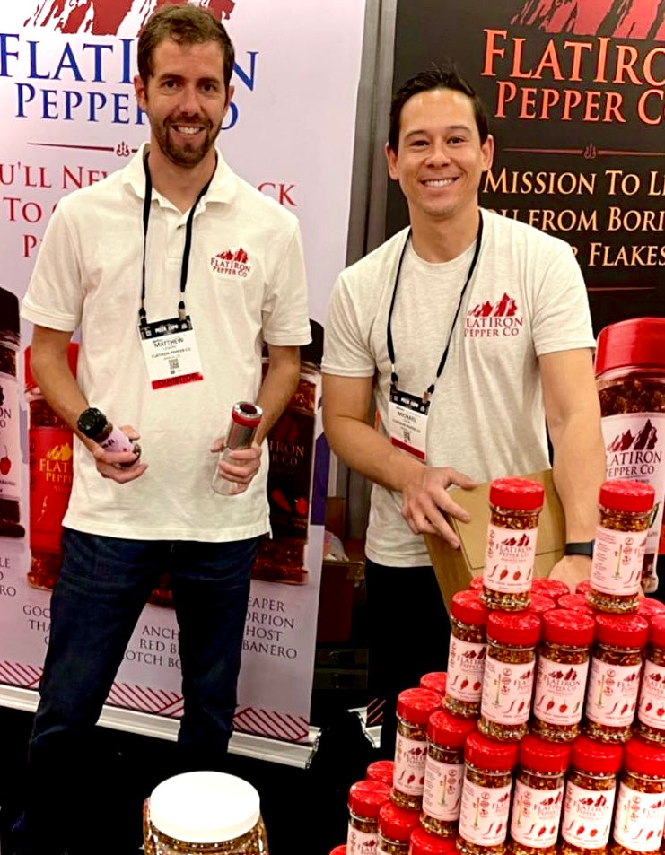Matt and Mike at the pizza expo