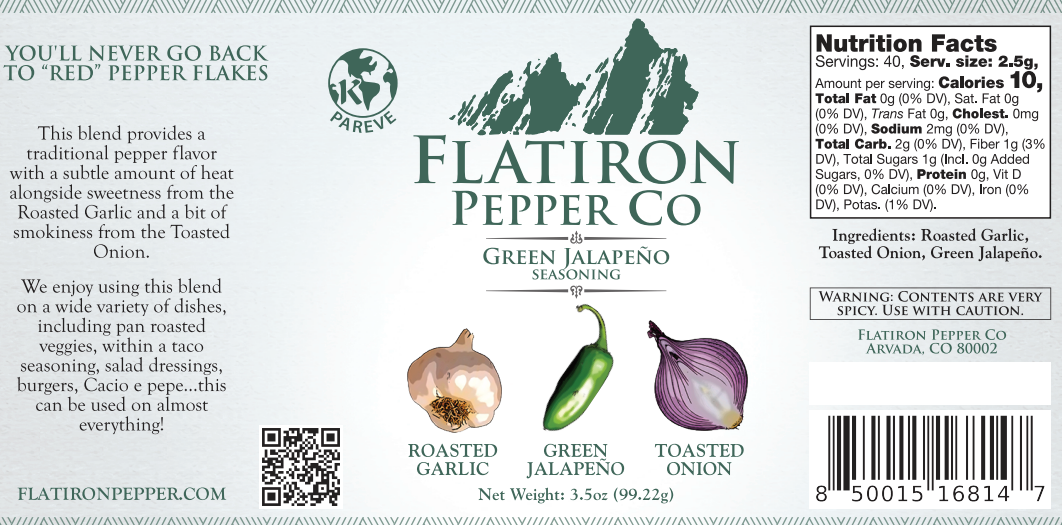 Jalapeno - Roasted Garlic - Toasted Onion