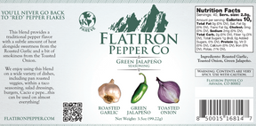 Jalapeno - Roasted Garlic - Toasted Onion