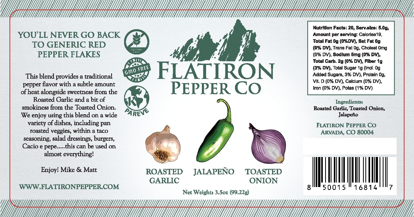 5 Bundle - Jalapeno - Roasted Garlic - Toasted Onion